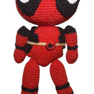 Szuperhős,Dead-pool amigurumi - játék & sport - baba & babaház - baba - Meska.hu