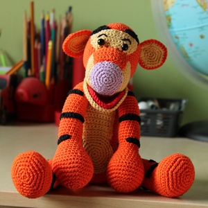 Tigris amigurumi figura - játék & sport - plüssállat & játékfigura - más figura - Meska.hu