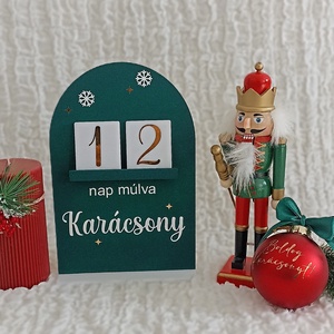 Karácsonyi visszaszámláló , Karácsony, Adventi díszek, Adventi naptár, Festett tárgyak, Famegmunkálás, MESKA