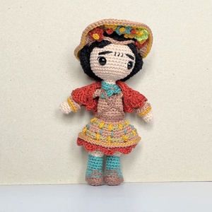 Horgolt Frida Kahlo - Meska.hu