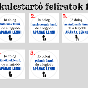 Legjobb Apának lenni kulcstartó- 16 féle szakmával - táska & tok - kulcstartó & táskadísz - kulcstartó - Meska.hu