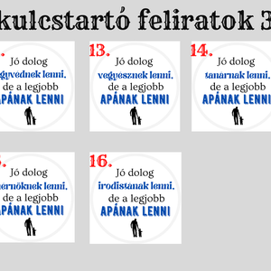 Legjobb Apának lenni kulcstartó- 16 féle szakmával - táska & tok - kulcstartó & táskadísz - kulcstartó - Meska.hu