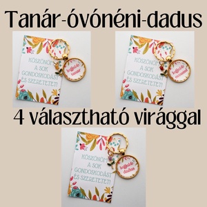 Tanár,óvónéni,dadus ballagási kis tulipános kulcstartó - táska & tok - kulcstartó & táskadísz - kulcstartó - Meska.hu