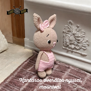 Pocakos Nyuszi 20cm magas amigurumi horgolt  - játék & sport - plüssállat & játékfigura - nyuszi - Meska.hu