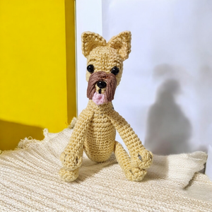 Amigurumi technikával horgolt Yorkshire terrier hasonmás kutya , Játék & Sport, Plüssállat & Játékfigura, Kutya, Horgolás, Festett tárgyak, MESKA