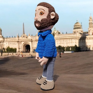 Amigurumi technikával horgolt Hasonmás figura: Bud Spencer  - játék & sport - plüssállat & játékfigura - ember - Meska.hu