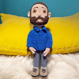 Amigurumi technikával horgolt Hasonmás figura: Bud Spencer  - játék & sport - plüssállat & játékfigura - ember - Meska.hu