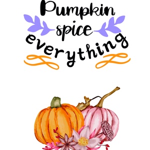 Pumpkin spice everything falikép - otthon & lakás - dekoráció - kép & falikép - üvegkép - Meska.hu