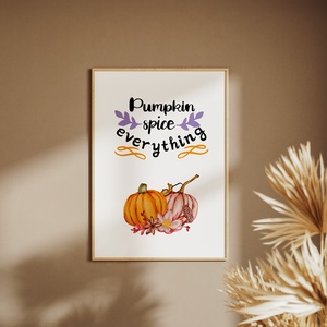 Pumpkin spice everything falikép - otthon & lakás - dekoráció - kép & falikép - üvegkép - Meska.hu