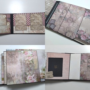 'Preserved memories' vintage emlékalbum, fotóalbum, scrapbook - otthon & életmód - papír írószer - album & fotóalbum - Meska.hu