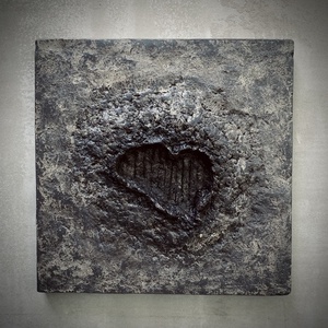 Eroded Heart. Fali Dekor - Meska.hu