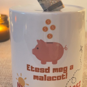 Egyedi persely  Etesd meg a malacot! Nyaralásra lesz - otthon & életmód - dekoráció - asztal és polc dekoráció - persely - Meska.hu