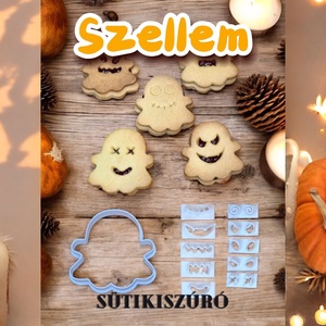 Szellem sütikiszúró variálható II, Otthon & Életmód, Dekoráció, Halloween, Halloweeni sütikiszúrók, Mindenmás, MESKA