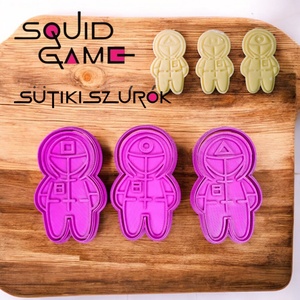 Squid Game inspirálta munkás sütikiszúrók, Otthon & Életmód, Konyhafelszerelés, tálalás, Sütés, főzés, Sütikiszúró, Mindenmás, MESKA