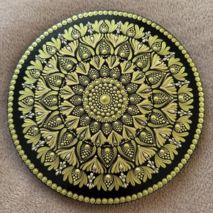 Pisztácia színű mandala, Otthon & Életmód, Dekoráció, Spiritualitás, Mandala, Festészet, MESKA