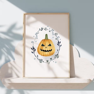 Halloween falikép, tök poszter, őszi kép - otthon & lakás - dekoráció - kép & falikép - poszter - Meska.hu