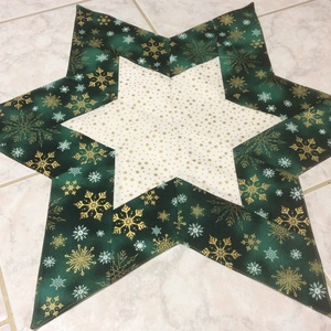 karácsonyi csillag alakú terítő - Meska.hu