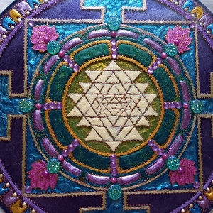 Sri Yantra Mandala - otthon & életmód - dekoráció - spiritualitás - mandala - Meska.hu