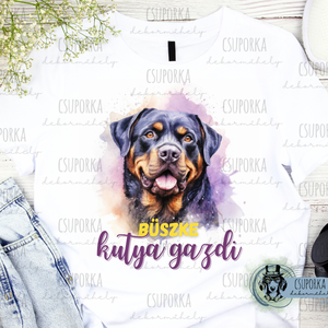 Kutyás unisex póló - Rottweiler, Ruha & Divat, Férfi ruha, Póló, , MESKA