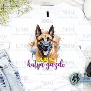 Kutyás unisex póló - Malinois, Ruha & Divat, Férfi ruha, Póló, , MESKA