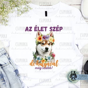 Kutyás unisex póló - Husky, Ruha & Divat, Női ruha, Póló, felső, , MESKA