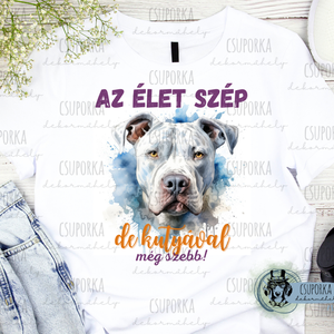 Kutyás unisex póló - Pittbull, Ruha & Divat, Női ruha, Póló, felső, , MESKA