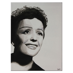 Édith Piaf  akril festmény  40 x 30 cm  vászon, Művészet, Festmény, Akril, Festészet, MESKA