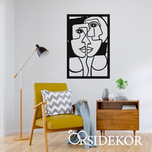 Picasso ihlette falikép fából - otthon & életmód - dekoráció - fali és függő dekoráció - falra akasztható dekor - Meska.hu