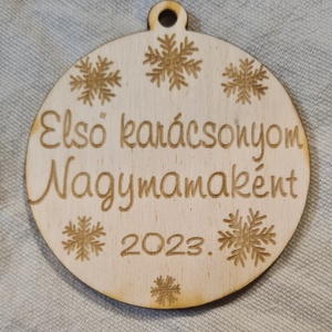 Első közös karácsonyunk karácsonyfa díszek , Karácsony, Karácsonyi lakásdekoráció, Karácsonyfadíszek, Gravírozás, pirográfia, MESKA