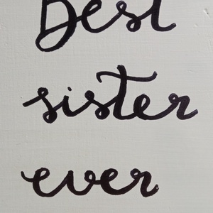 Best sister falidísz - otthon & életmód - dekoráció - fali és függő dekoráció - falra akasztható dekor - Meska.hu