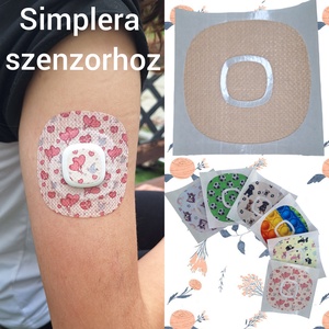 Simplera vércukormérő szenzorhoz mintás tapasz (szenzortapasz) 5 db/csomag, Otthon & Életmód, Papír írószer, Matrica, matrica csomag, Mindenmás, MESKA