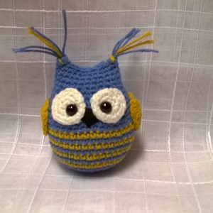 Bagoly Bertold- horgolt, amigurumi bagoly  -  - Meska.hu