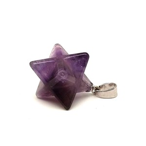 Merkaba medál Ametiszt 2x2cm, Ékszer, Nyaklánc, Medál, , MESKA