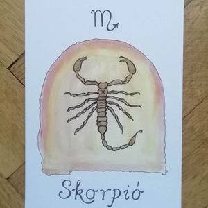 Skorpió  Horoszkóp, Művészet, Festmény, Akril, Fotó, grafika, rajz, illusztráció, MESKA