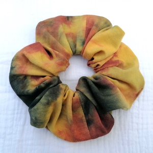 Batikolt scrunchie - textil hajgumi - ruha & divat - hajdísz & hajcsat - hajgumi - Meska.hu