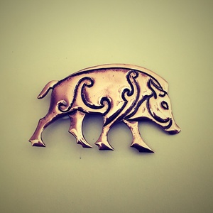 Kelta vadkan (boar) amulett - ékszer - nyaklánc - medál - Meska.hu