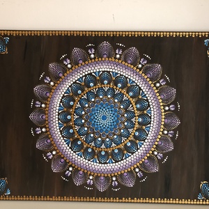 Mandala vászonfestmény , Művészet, Festmény, Akril, Festészet, MESKA