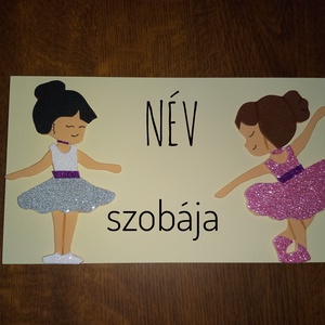 Névtábla ajtóra - otthon & életmód - babaszoba, gyerekszoba - gyerek névtábla - Meska.hu