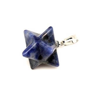 Merkaba medál Szodalit 2x2cm, Ékszer, Nyaklánc, Medál, , MESKA