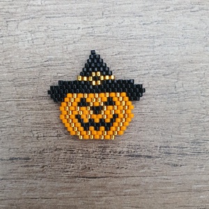 Halloween tök hűtőmágnes - otthon & életmód - dekoráció - halloween - halloweeni dekoráció - Meska.hu