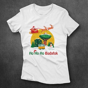 Ho Ho Ho Budafok - női póló - ruha & divat - női ruha - póló, felső - Meska.hu