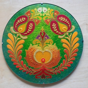 Termékenység mandala, Otthon & Életmód, Dekoráció, Spiritualitás, Mandala, Üvegművészet, Festészet, MESKA