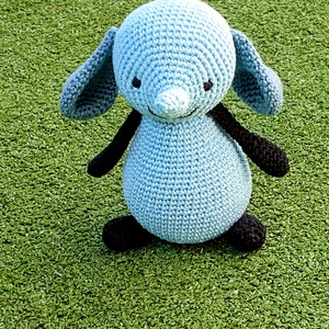 Amma a kék elefánt - amigurumi mesefigura - játék & sport - plüssállat & játékfigura - plüss mesefigurák - Meska.hu