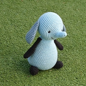 Amma a kék elefánt - amigurumi mesefigura - Meska.hu