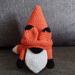 Amigurumi róka manó - Meska.hu