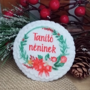 Tanító néninek karcsonyi hűtőmgnes - Meska.hu