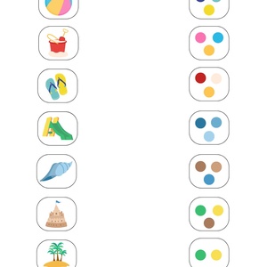 Párosítsd össze a tárgyakat 3 színnel- NAGYOKNAK - játék & sport - készségfejlesztő és logikai játék - logikai játékok - Meska.hu