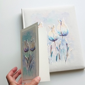 Tulipános fotóalbum képeslappal (25 x 30 cm) - esküvő - emlék & ajándék - album & fotóalbum - Meska.hu