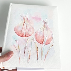 Tulipános fotóalbum 13x18 cm-es fotóknak - esküvő - emlék & ajándék - album & fotóalbum - Meska.hu