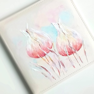 Tulipános fotóalbum (26 x 26 cm) - esküvő - emlék & ajándék - album & fotóalbum - Meska.hu